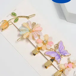 BAESD Set Of 5 Girls Beaded Alligator Hair Clips-22