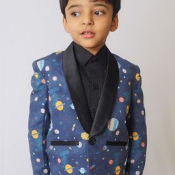 BAESD Boys Planet Printed Single Breasted Blazers-40
