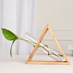 DecorTwist Brown Test Tube Vase With Holder-image-4
