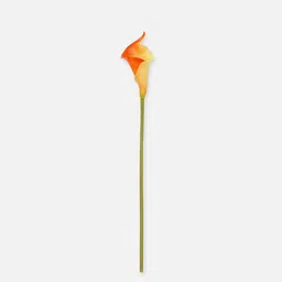Pure Home and Living Orange & Green Lily Artificial Flower-55