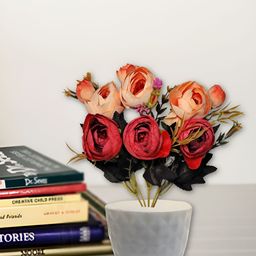 ARTSY Maroon Peony Artificial Flower With Pot-28