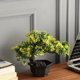 FOLIYAJ Bonsai Artificial Plants with Pot-image-75