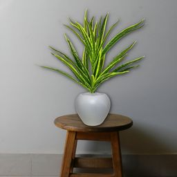 ARTSY Yellow & Green Spider Artificial Plant With Pot-2