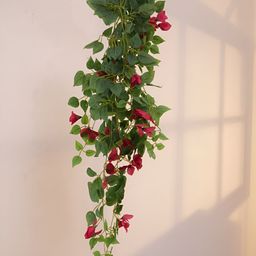 Home Bloom Pink & Green Hanging Bougainvillea Artificial Flower-26