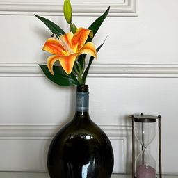 Blooming Floret Yellow Lily Artificial Flower-1