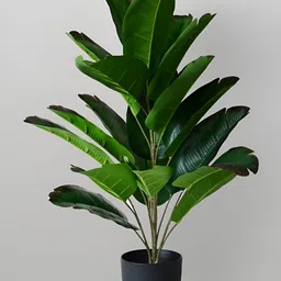 Blooming Floret Green Bird-Of-Paradise Artificial Plant With Pot-picture-21
