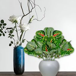 ARTSY Green & Red Maple Artificial Plant With Pot-26