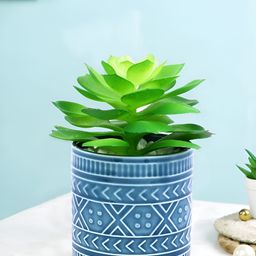 TAYHAA Green Succulent Artificial Plant With Pot-image-37