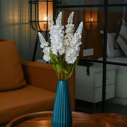 Blooming Floret White & Green Artificial Flower-34