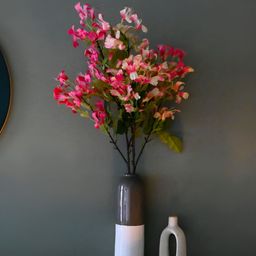 Blooming Floret Pink & Green Artificial Flower-16