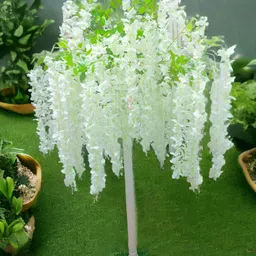 Art Street White 6 Pieces Wisteria Vine Flower Without Pot-39