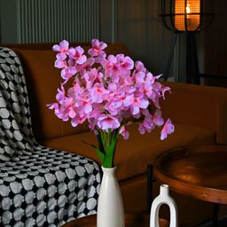 Blooming Floret Pink Alstroemeria Artificial Flower-image-59