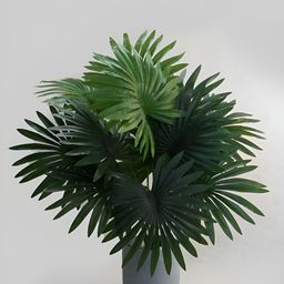 Blooming Floret Green Palm Artificial Plant With Pot-31