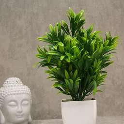AMFLIX Green Artificial Bonsai Plant with Pot-image-63