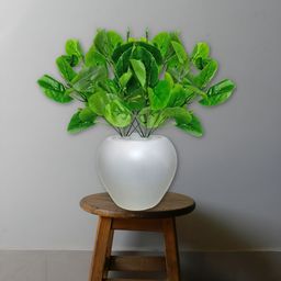 ARTSY White & Green Maple Artificial Plant With Pot-22