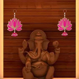 BS AMOR Pink & White 10 Pieces Lotus Wall Hangings-image-97