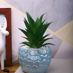 TAYHAA Green Aloe Vera Artificial Plant With Pot-image-100