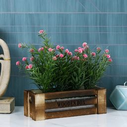 TAYHAA Pink Rosmarinus Artificial Plant With Pot-image-61