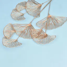 XERGY Gold-Toned Faux Apricot Leaves Plant-image-99