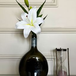 Blooming Floret White Lily Artificial Flower-14