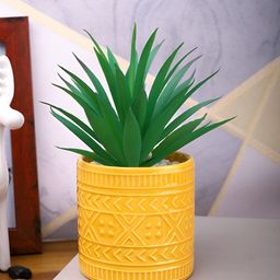TAYHAA Green Aloe Vera Artificial Plant With Pot-image-97