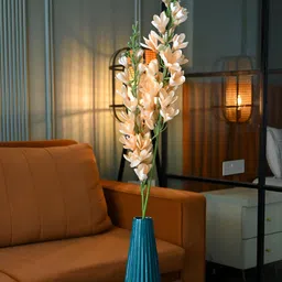 Blooming Floret Peach & White Artificial Flower-image-93