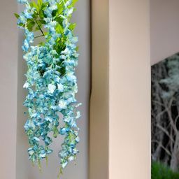 Akaar Blue 4 Pieces Hanging Artificial Flower-27