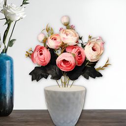 ARTSY Pink Peony Artificial Flower & Pot-image-67