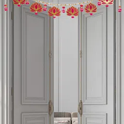 BS AMOR Artificial Flower Toran Traditional Door Bandarwal Door Hanging Wall Hanging-9