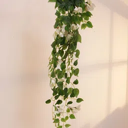 Home Bloom White & Green Hanging Bougainvillea Artificial Flower-58