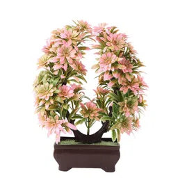 FOLIYAJ Solid Artificial Gerber Flowers With Pots image 2