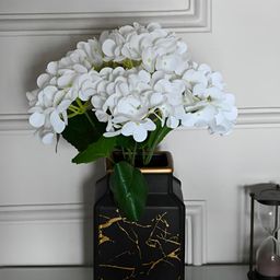 Blooming Floret White Hydrangea Artificial Flower image 3