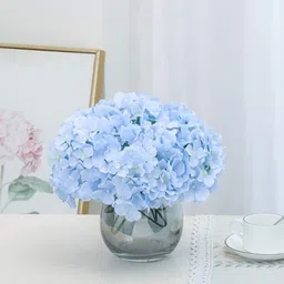 XERGY Set of 3 Blue Hydragena Artificial Flower image 3