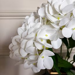 Blooming Floret White Hydrangea Artificial Flower image 2