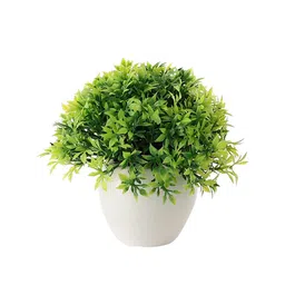 FOLIYAJ Set Of 3 Solid Artificial Plants With Pot image 2