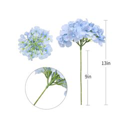 XERGY Set of 3 Blue Hydragena Artificial Flower image 2