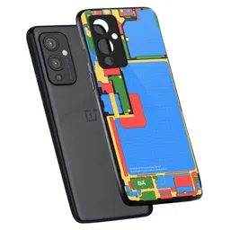 DailyObjects Geometric Printed Glass Oneplus 9 Back Case Cover-31
