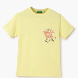 United Colors of Benetton Boys Typography Printed Round Neck Pure Cotton T-shirt-image-31