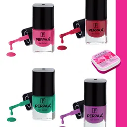 PERPAA Set Of 4 High Shine Long-Lasting Non Toxic Nail Polish - 5ml Each-image-13
