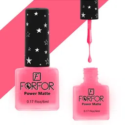 FORFOR Power Matte Set Of 12 HD Colors Long Lasting Non Toxic Nail Polishes - Combo no. 27-13