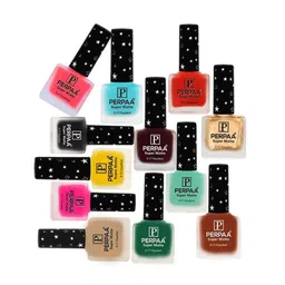 PERPAA Set of 12 Super Matte Quick-Dry & Long Lasting Matte Nail Polish 6ml each- Combo 26-16