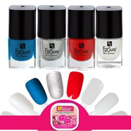 ForSure Trendy Quick Dry Set of 4 Nail Paints - 5ml Each - 105 - 107 - 112 - 115-6