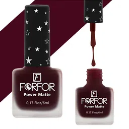 FORFOR Power Matte Set Of 12 HD Colors Long Lasting Non Toxic Nail Polishes - Combo no. 35-53