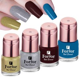 FORFOR Set of 4 Perfect Stay Rose Gold Glossy Long-Lasting Nail Polishes - 6ml each-10