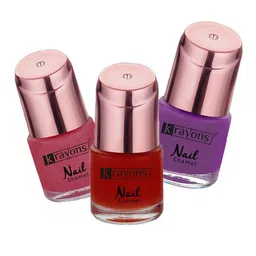 krayons Set of 3 Color Me Crazy Gel Long Lasting Nail Polish - 8 ml each-image-85