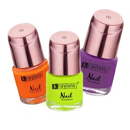 krayons Set of 3 Color Me Crazy Gel Long Lasting Nail Polish - 8 ml each-image-85