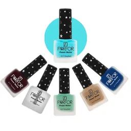 FORFOR Set Of 6 Power Matte HD Colors Long Lasting Nail Polishes - 6ml Each-25
