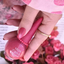 MISS NAILS Women Pink Ice Cream Non-Toxic Nail Polish-20
