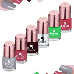 FORFOR Set Of 6 Perfect Stay Glossy Nail Polish 6ml Each - 105+108+111+114+117+102-86
