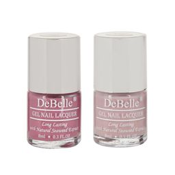 DeBelle Set Of 2 Fleur De Pearl Gel Nail Polish - Laura Aura & Vintage Frost -  8ml Each-26